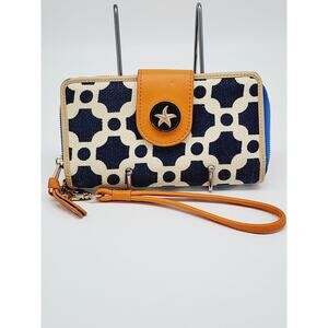 Spartina May River Yacht Club Wallet / Wristlet 449, Full Zipper Wallet w/ Strap